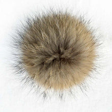 Warm Child Baby Girls Boys Knitted Woolen Natural Crochet Ski Kids Beanies Caps Raccoon Fur Pom Bobble Hats J4U66