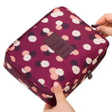 Waterproof Nylon Zipper Makeup Bag Cosmetic Toiletry Storage Travel Wash Pouch Bag Makeup Tool Kits J4U66