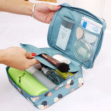 Waterproof Nylon Zipper Makeup Bag Cosmetic Toiletry Storage Travel Wash Pouch Bag Makeup Tool Kits J4U66
