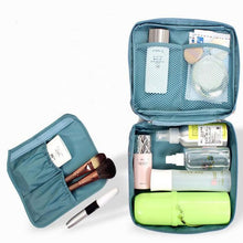 Waterproof Nylon Zipper Makeup Bag Cosmetic Toiletry Storage Travel Wash Pouch Bag Makeup Tool Kits J4U66