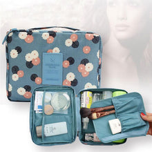 Waterproof Nylon Zipper Makeup Bag Cosmetic Toiletry Storage Travel Wash Pouch Bag Makeup Tool Kits J4U66