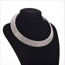 Wedding Birthday Jewelry Women Crystal Rhinestone Collar Necklace Choker Necklaces J4U66