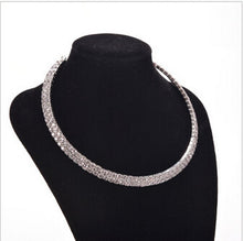 Wedding Birthday Jewelry Women Crystal Rhinestone Collar Necklace Choker Necklaces J4U66
