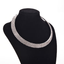 Wedding Birthday Jewelry Women Crystal Rhinestone Collar Necklace Choker Necklaces J4U66