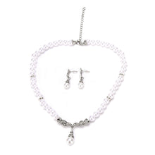 Wedding Bridal Water Drop Crystal Necklace Earrings Set pearl Set SP Earrings Necklaces Jewelry Sets J4U66