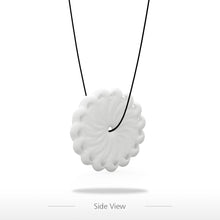 white snowflake pendant 3d printed jewelry original design unique model hippie women necklace J4U66