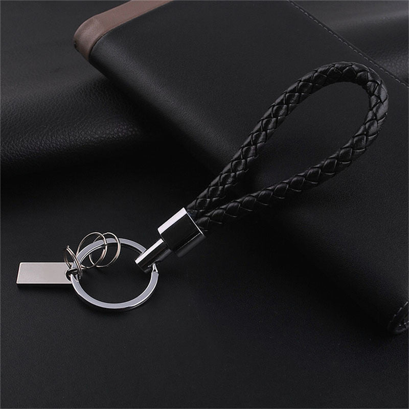 s Men PU Leather Key Chain Ring Keyfob Car Keyring Keychain Gift For Men J4U66