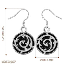 silver plated earing vortex earring silver plated earrings smte0 J4U66