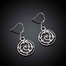 silver plated earing vortex earring silver plated earrings smte0 J4U66