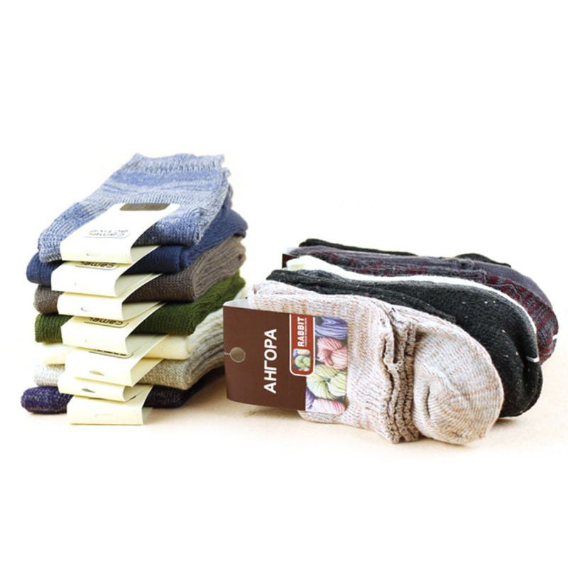 unisex socks warmer knit wool women thick socks J4U66