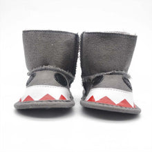 0~1 months kids baby boys girls snow boots shark mouth snowshoes warm crib shoes J4U66