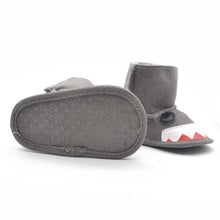 0~1 months kids baby boys girls snow boots shark mouth snowshoes warm crib shoes J4U66