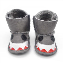 0~1 months kids baby boys girls snow boots shark mouth snowshoes warm crib shoes J4U66