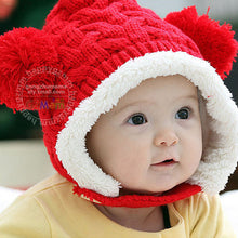 Baby Hat 0-5Y Infant Unisex Multicolored Warm Knitted Hats Two Balls Cap Xmas J4U66