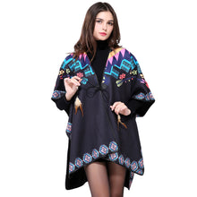 british style women outwearcoat oversized open front poncho capes black shawl irregular hem cardigan ponchos and capes J4U66
