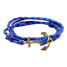 Bracelet With Gold Anchor Hook Bracelet for Men Wristband Hand Cuff Bracelets Women Men Anchor Bracelet J4U66