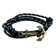 Bracelet With Gold Anchor Hook Bracelet for Men Wristband Hand Cuff Bracelets Women Men Anchor Bracelet J4U66