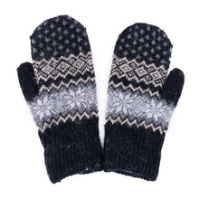 Fashion Women Men Rabbit Fur Wool Warm Gloves Full Finger Thick Mittens New J4U66