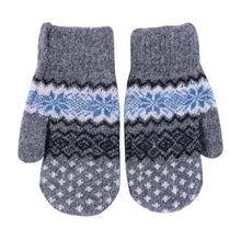 Fashion Women Men Rabbit Fur Wool Warm Gloves Full Finger Thick Mittens New J4U66