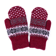 Fashion Women Men Rabbit Fur Wool Warm Gloves Full Finger Thick Mittens New J4U66