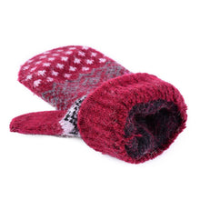 Fashion Women Men Rabbit Fur Wool Warm Gloves Full Finger Thick Mittens New J4U66