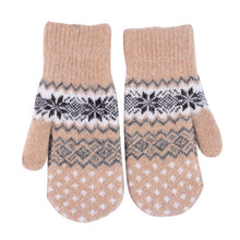 Fashion Women Men Rabbit Fur Wool Warm Gloves Full Finger Thick Mittens New J4U66