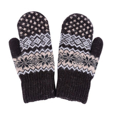 Fashion Women Men Rabbit Fur Wool Warm Gloves Full Finger Thick Mittens New J4U66