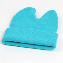Hat Baby Kids Cute Ox Horn Knitted Wool Hats Boys Girls Warm Beanies Caps 1-9Y J4U66