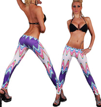leggings women wave stripescolorful print leggings elastic hight waist skinny stretch bodycon leggins women J4U66