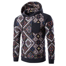 Men Jacket Men Cotton Retro Long Sleeve Hoodie Hooded Sweatshirt Tops Jacket Coat Outwear ClothingPlus Size J4U66