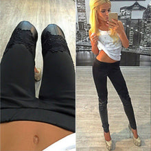 sexy womens skinny pu leather pants stretch slim leggings pencil pants J4U66