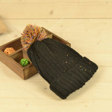 Warm Braided Knitted Hat Ski Beanie Ball Caps Large Ball Hats for Men J4U66