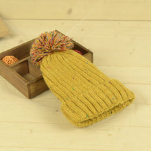 Warm Braided Knitted Hat Ski Beanie Ball Caps Large Ball Hats for Men J4U66