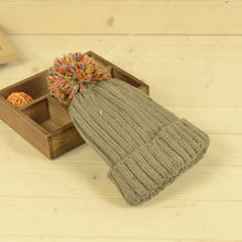 warm braided knitted hat ski beanie ball caps large ball hats for women men J4U66