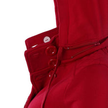 Warm Coat Women Double-breasted Long Sleeve Jacket Hoodies Outwear M-XXL J4U66