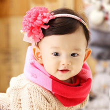 warm kids boys girls scarf woolen knitted scarf cute neckerchief baby 0~3 years J4U66