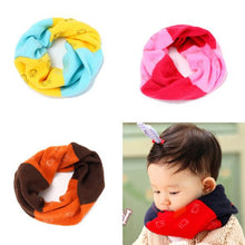 warm kids boys girls scarf woolen knitted scarf cute neckerchief baby 0~3 years J4U66