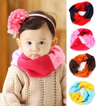 warm kids boys girls scarf woolen knitted scarf cute neckerchief baby 0~3 years J4U66