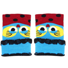Women Glove Wool Warmer Owl Pattern Knitted Mitten Half-finger Gloves Fast Shipping J4U66