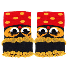 Women Glove Wool Warmer Owl Pattern Knitted Mitten Half-finger Gloves Fast Shipping J4U66
