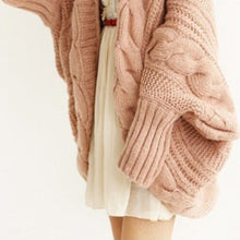 Women's Loose Thick Wool Sweater Batwing Sleeve Knit Cardigan Jacket Coats PY5 J4U66
