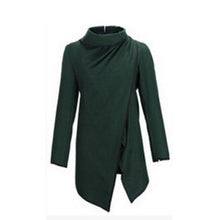 Women's Zipper Wool Coat Long Jacket Windbreaker Parka Outwear New  J4U66