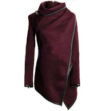 Women's Zipper Wool Coat Long Jacket Windbreaker Parka Outwear New  J4U66