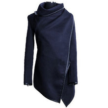 Women's Zipper Wool Coat Long Jacket Windbreaker Parka Outwear New  J4U66