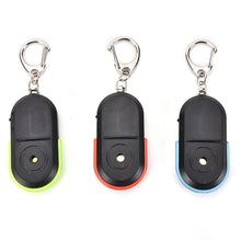 Wireless Anti-Lost Alarm Key Finder Locator Keychain Whistle Sound LED Light J4U66