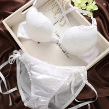 woman lingerie sexy front buckle bras front closure u shape push up bra and panty set J4U66