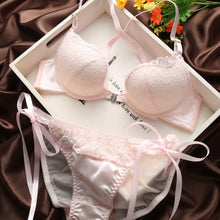 Woman Lingerie Sexy Front Buckle Bras Front Closure U Shape Push Up Bra and Panty Set Y2 J4U66