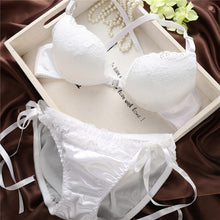 Woman Lingerie Sexy Front Buckle Bras Front Closure U Shape Push Up Bra and Panty Set Y2 J4U66