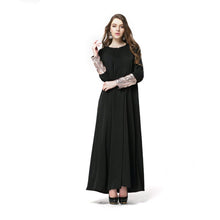 Woman's Kaftan Abaya Jilbab Islamic Muslim Wear Sequin Long Sleeve Maxi Dresses PY3 J4U66