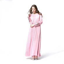 Woman's Kaftan Abaya Jilbab Islamic Muslim Wear Sequin Long Sleeve Maxi Dresses PY3 J4U66